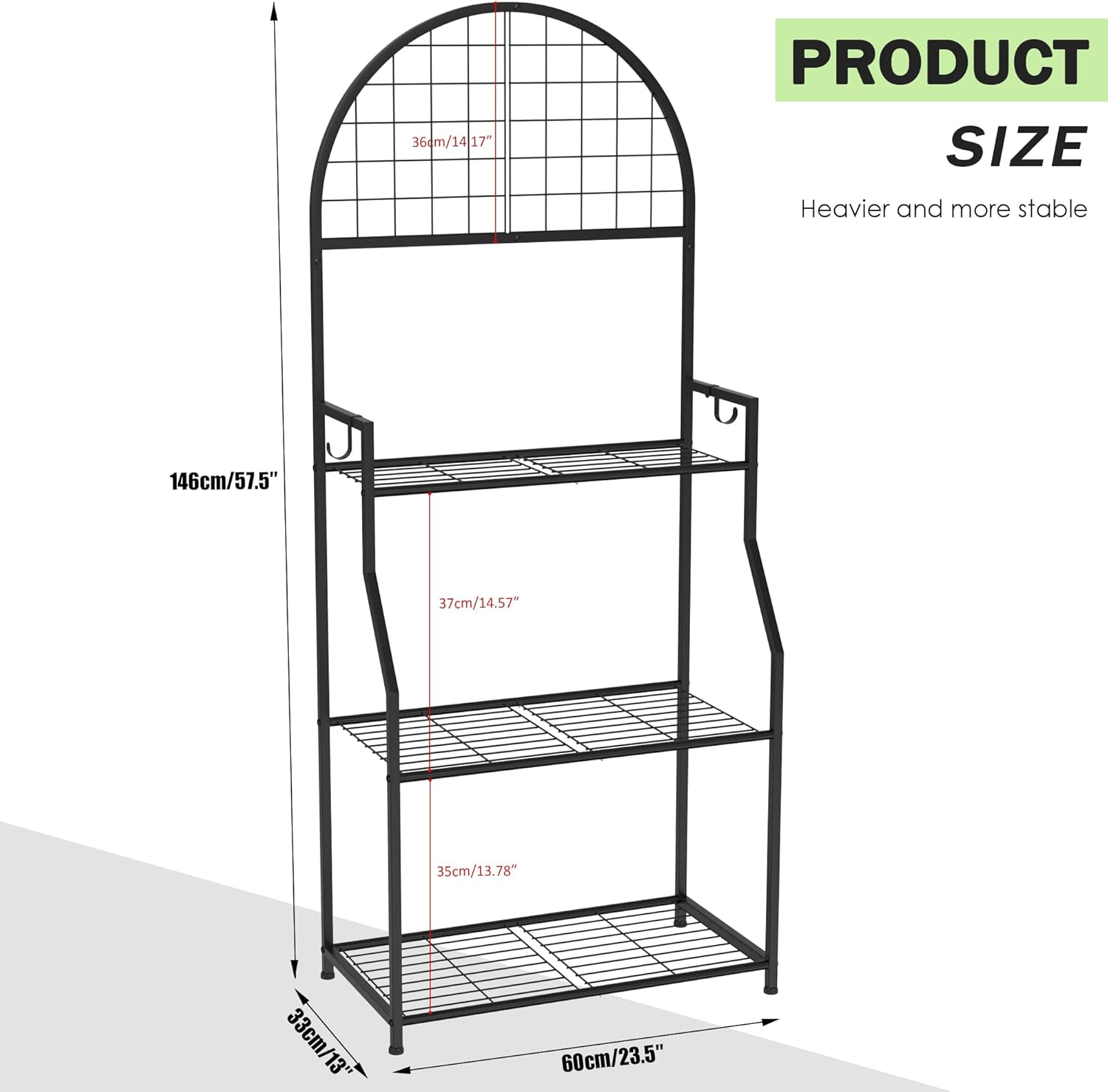 3 Tier Plant Stand Indoor Outdoor, Metal Plant Display Stand Plants Shelf Rack for Multiple Plants, Black Flower Plante Pots Holder for Patio Garden Balcony Living Room