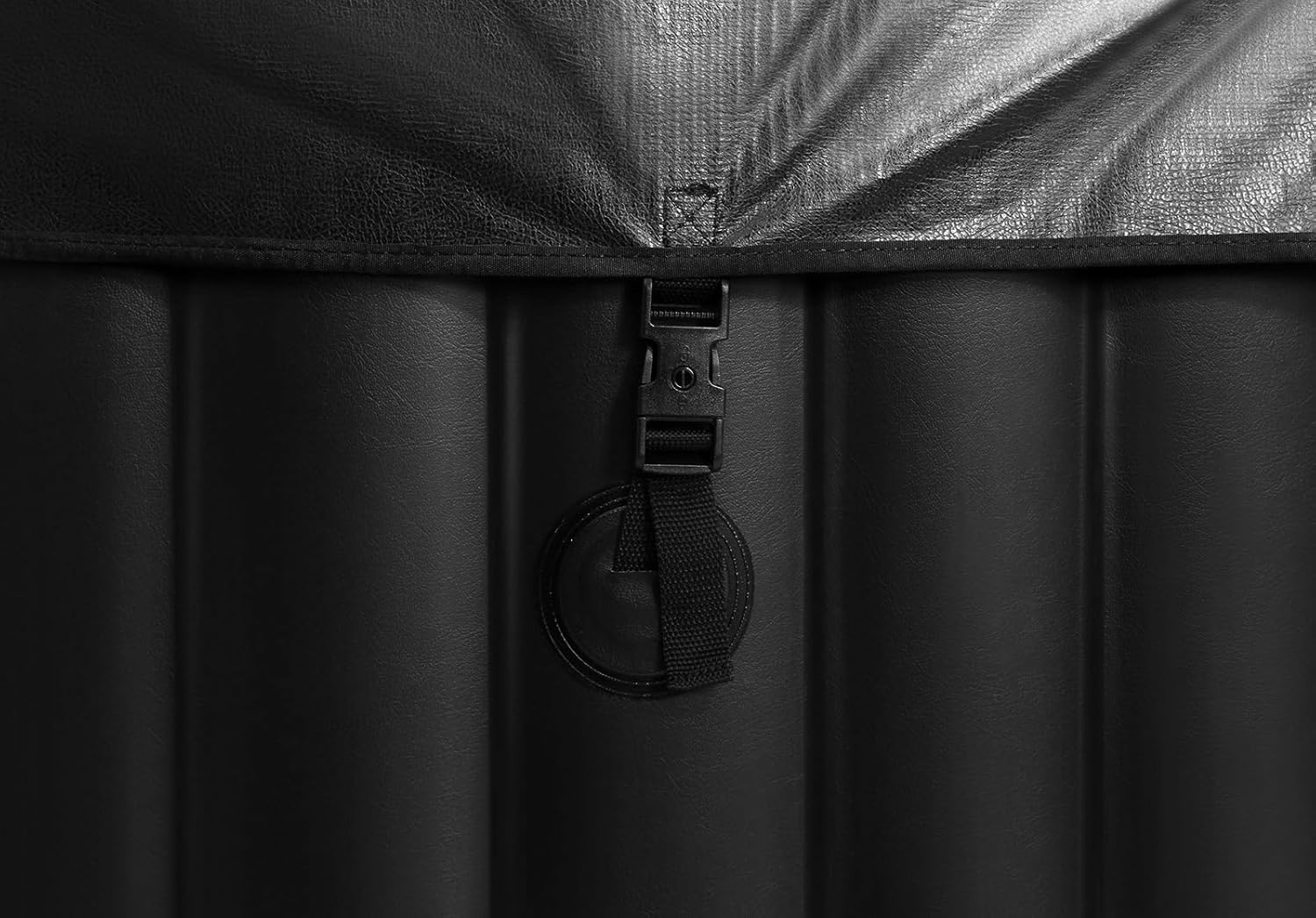 Edostory Hot Tub Inflatable Portable Oval Spa 2 Person Hot Tub with 90 Bubble Jets, Cover, Filter Cartridges, Pump, Black